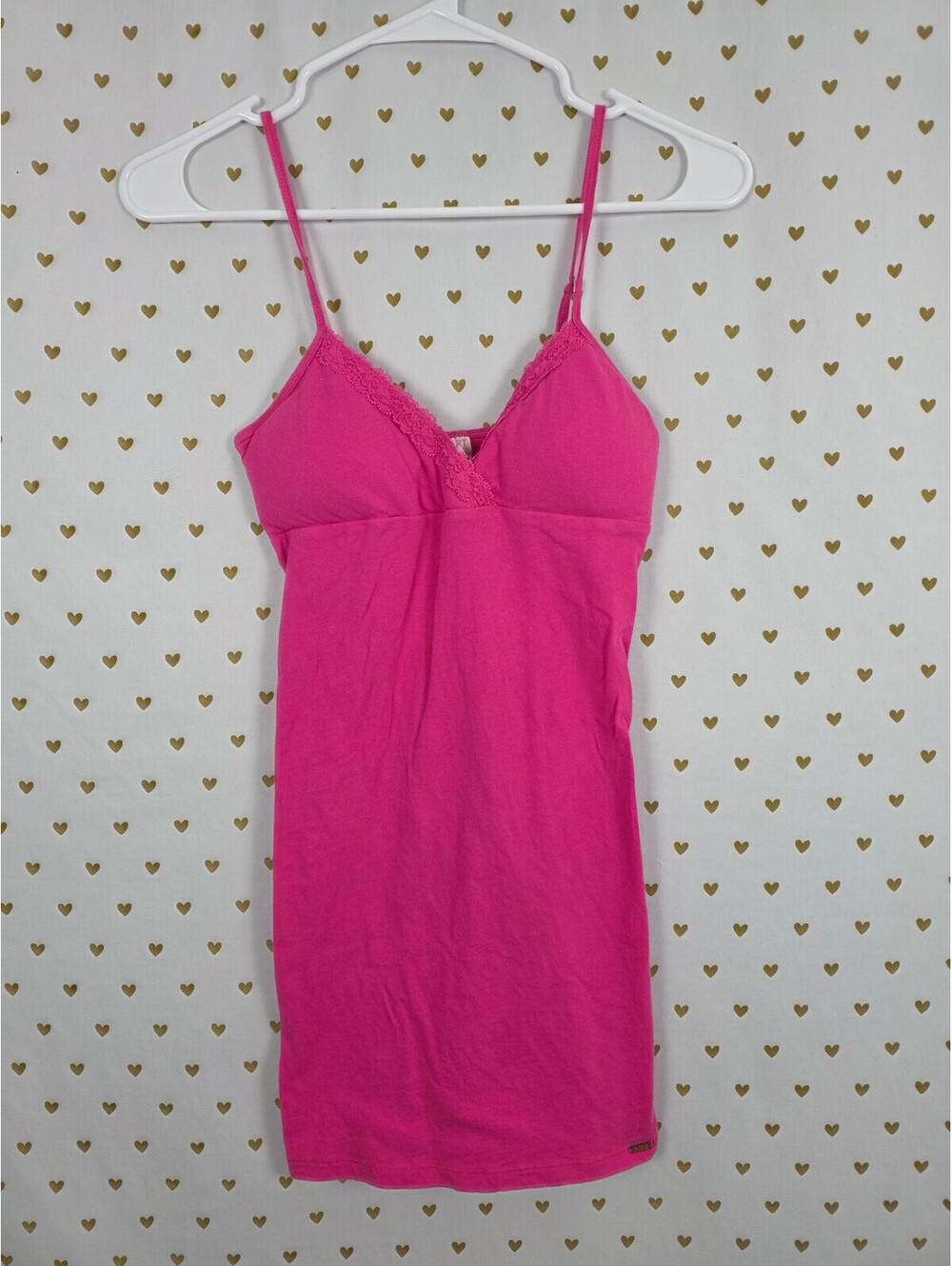 Victorias Secret PINK Vintage HEART XS Tank Top Padded